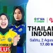 Streaming Langsung Timnas Voli Putri Indonesia vs Thailand SEA V League 2025