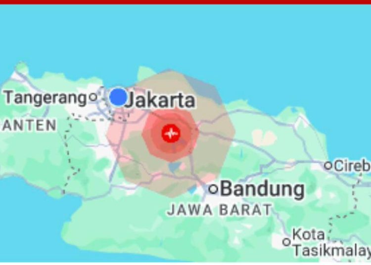 Gempa Magnitudo 4,9 Guncang Bekasi Terjadi di Darat Aman dari Risiko Lanjutan