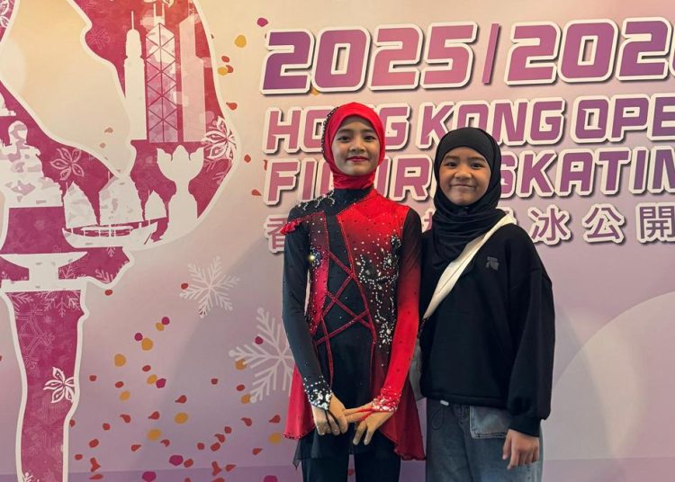 Mikaila Kaia Fathima dan Medina Khaira Fastabiqa Hijaber Indonesia Ikut Lomba Skating Hong Kong