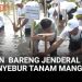 Rela Nyebur, Momen Wapres Bersama Jenderal Polisi Tanam Mangrove di Tangerang