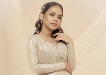 6 Potret Kehamilan Pertama Putri Isnari dengan Dua Gaun Anggun
