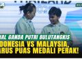 Ganda Putri Indonesia Kalah dari Malaysia di Final SEA Games 2025