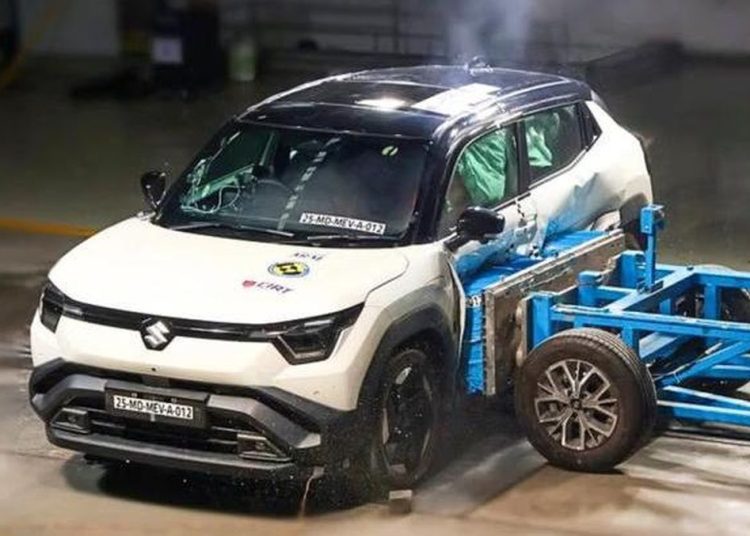 SUV Listrik eVitara Mendapatkan 5 Bintang dari India NCAP
