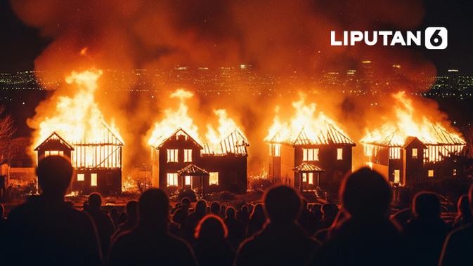 Kebakaran di Tambora Menghanguskan 14 Rumah dan Gudang Konveksi