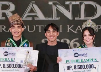 Ilham Aritonang dan Reni Witarniyanti Jadi Putera Puteri Kampus Riau 2026 Lanjutkan Tradisi Prestasi